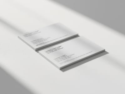 Štampane vizit karte na 350g papiru sa plastifikacijom